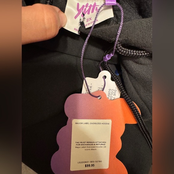 Yitty Major Label Oversized Hoodie 2x NWT - Picture 9 of 9